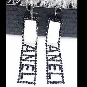 Glam Letter Earrings Nikkie tutorials jaclyn hill